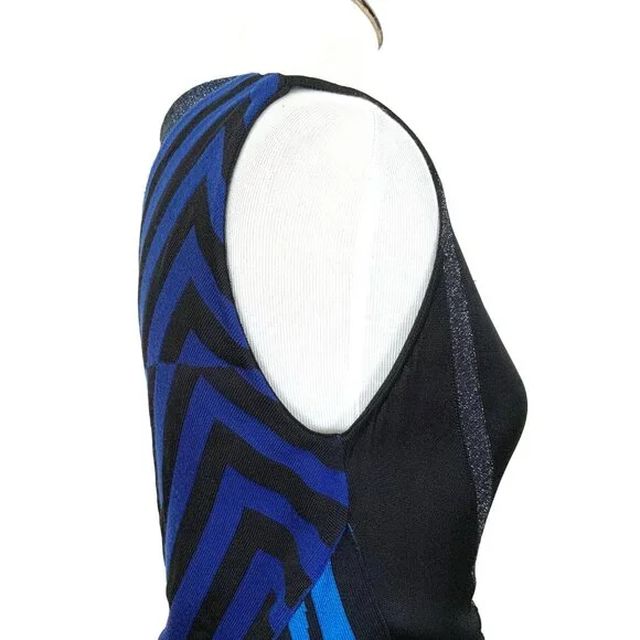 Gucci Cowl Neck Mix Media Knit Sleeveless Top Sz 6-8 - Picture 9 of 16